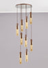 Brooks Slim Round Pendant 9 Light